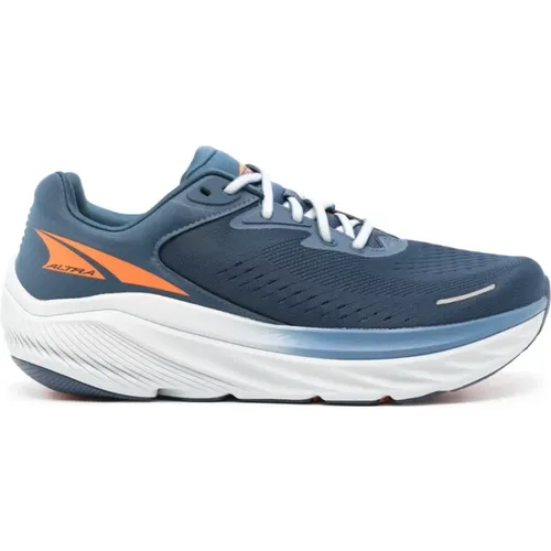 Blue Mesh Sneakers with Orange Accents , male, Sizes: 9 UK, 10 1/2 UK, 8 UK, 11 1/2 UK, 9 1/2 UK, 7 UK, 7 1/2 UK, 8 1/2 UK, 10 UK, 11 UK - Altra - Modalova