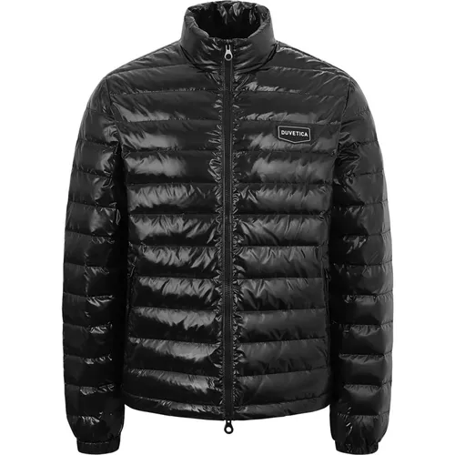 Schwarze High-Neck Daunenjacke Aw23 , Herren, Größe: 3XL - duvetica - Modalova