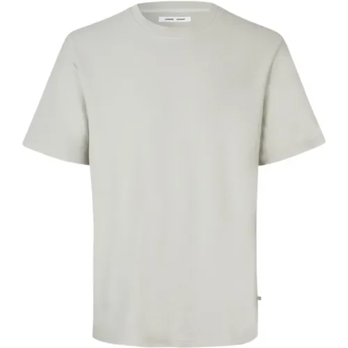Kurzarm-T-Shirt aus Baumwollmischung , Herren, Größe: M - Samsøe Samsøe - Modalova