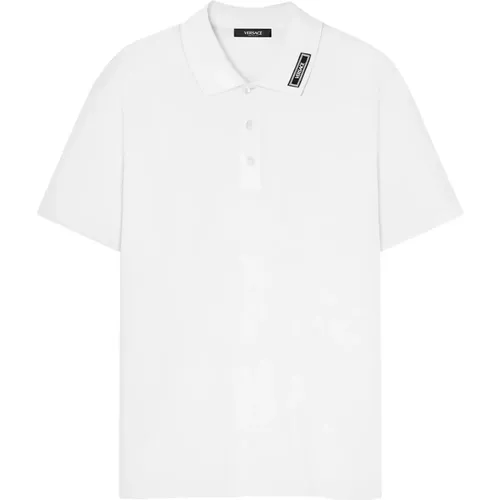 Polo Shirt , male, Sizes: L - Versace - Modalova