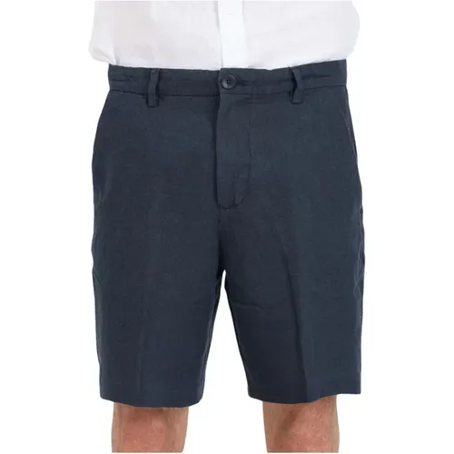 Nachtblaue Shorts mit Gürtel , Herren, Größe: 2XL - Selected Homme - Modalova