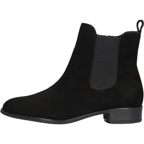 Schwarze Wildleder Chelsea Boots Barty , Damen, Größe: 38 EU - Unisa - Modalova