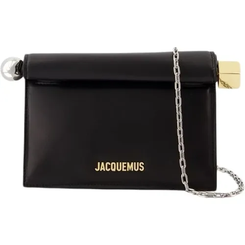 Round C Clutch Leather Bag , female, Sizes: ONE SIZE - Jacquemus - Modalova