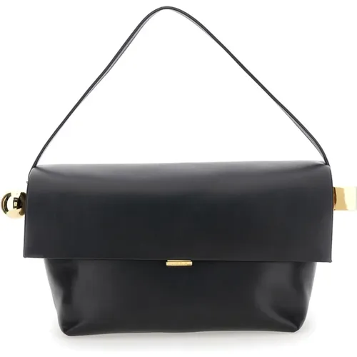 Schwarze Lederhandtasche Jacquemus - Jacquemus - Modalova