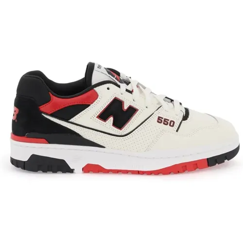 Sneaker aus glattem und Wildleder mit Perforationen , Herren, Größe: 45 EU - New Balance - Modalova