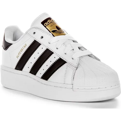 Superstar XLG Black Youth Retro , female, Sizes: 2 1/2 UK, 4 1/3 UK, 3 2/3 UK, 3 UK - Adidas - Modalova