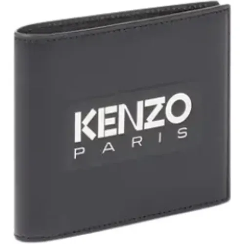 Leather Wallet with Logo Embossing , male, Sizes: ONE SIZE - Kenzo - Modalova