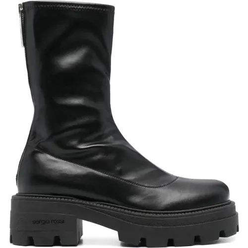 Zipper Monobloc Boot , female, Sizes: 4 UK, 2 UK, 4 1/2 UK, 5 UK, 6 UK, 7 UK, 3 UK, 5 1/2 UK - Sergio Rossi - Modalova