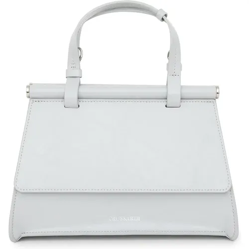 Crackle Leather Top Handle Handbag , female, Sizes: ONE SIZE - Trussardi - Modalova