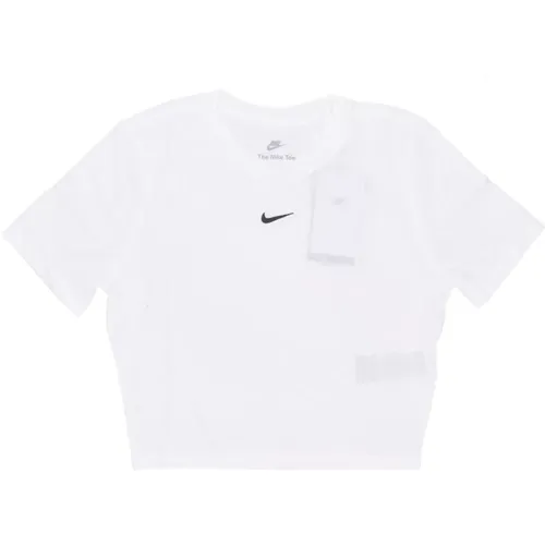 Essential Slim-fit Crop Tee Weiß - Nike - Modalova