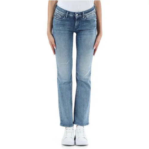 Bootcut-Jeans mit fünf Taschen , Damen, Größe: W27 - Replay - Modalova