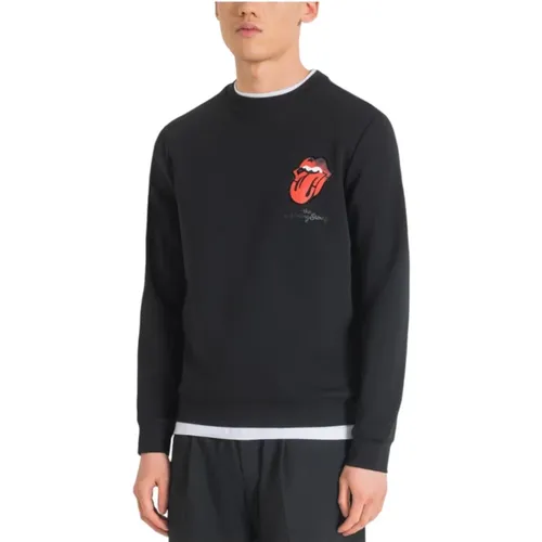 Contemporary Urban Sweatshirt with Rolling Stones Logo , male, Sizes: L, XL, M, S - Antony Morato - Modalova