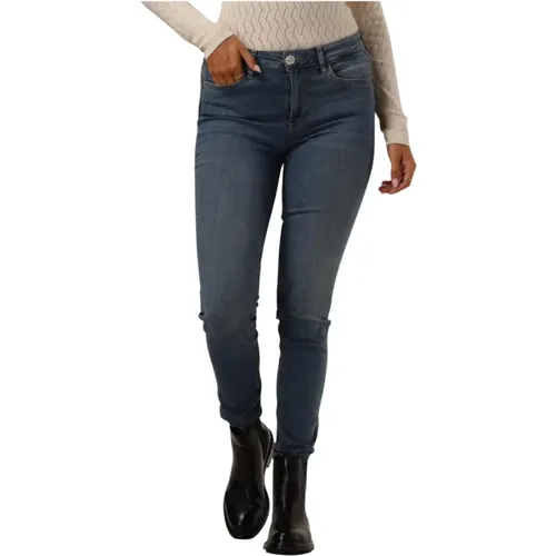 Blaue Skinny Jeans Hohe Taille - Liu Jo - Modalova