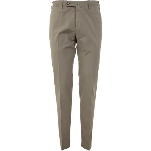 Slim-fit Trousers , male, Sizes: L - Pt01 - Modalova
