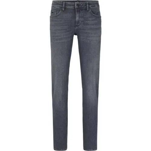 Premium Slim Fit Jeans mit Regular-Rise Bund , Herren, Größe: W34 L36 - Hugo Boss - Modalova