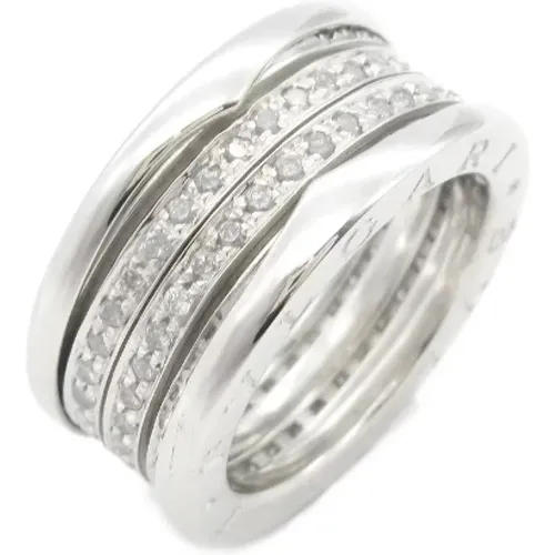 Pre-owned White Gold rings , female, Sizes: ONE SIZE - Bvlgari Vintage - Modalova