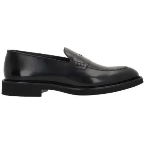 Brushed Leather Penny Loafers , male, Sizes: 6 UK, 8 1/2 UK, 9 UK, 8 UK, 6 1/2 UK, 7 1/2 UK - Doucal's - Modalova