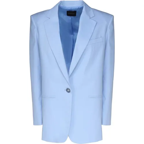 Blaue Klassische Lapel Jacke , Damen, Größe: 2XS - Andamane - Modalova
