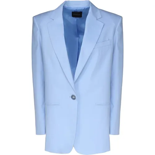 Blaue Klassische Lapel Jacke , Damen, Größe: M - Andamane - Modalova