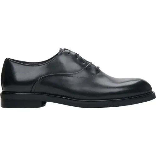 Herren Schwarze Leder Oxford Schuhe Er00114371 , Herren, Größe: 42 EU - Estro - Modalova