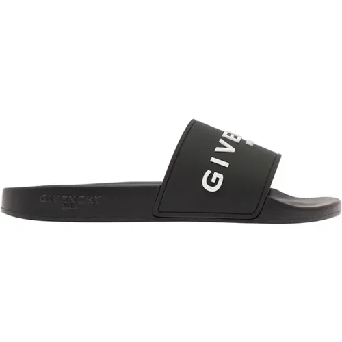 Schwarze flache Sandalen , Herren, Größe: 41 EU - Givenchy - Modalova