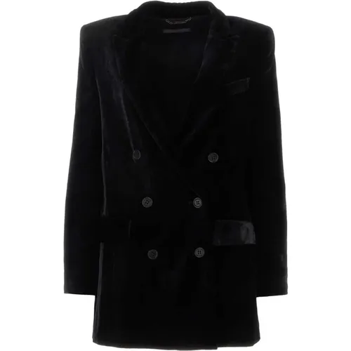 Elegant Velvet Blazer , female, Sizes: XS, 2XS, S - alberta ferretti - Modalova