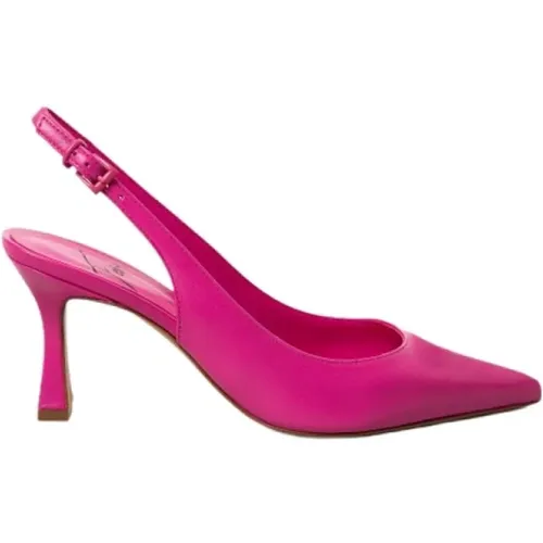 Elevate Your Style with Barbie Leather Slingback Heels , female, Sizes: 3 UK, 2 UK, 6 UK - Roberto Festa - Modalova