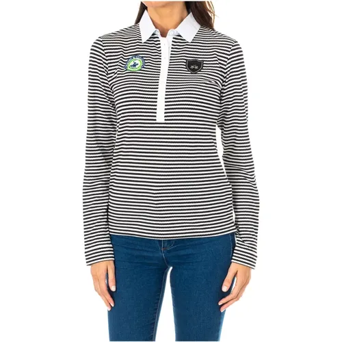 Long Sleeve Polo with Original Design , female, Sizes: XS, S, L, M - LA MARTINA - Modalova