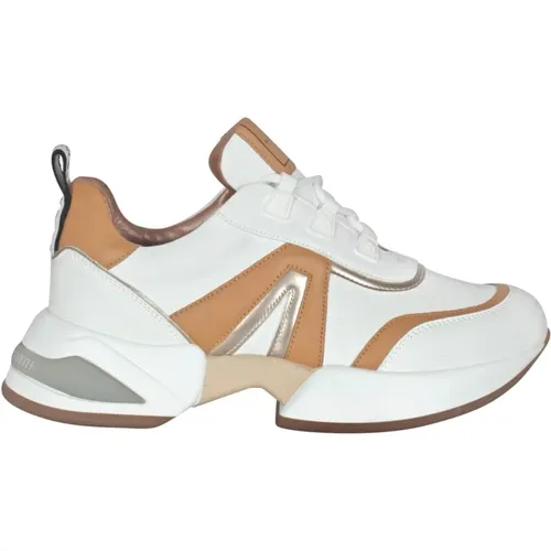 Modern White Leather Sneakers , female, Sizes: 5 UK, 6 UK, 7 UK, 4 UK - Alexander Smith - Modalova
