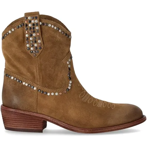 Gipsy Antilope Texan Boot , female, Sizes: 6 UK, 3 UK - Ash - Modalova