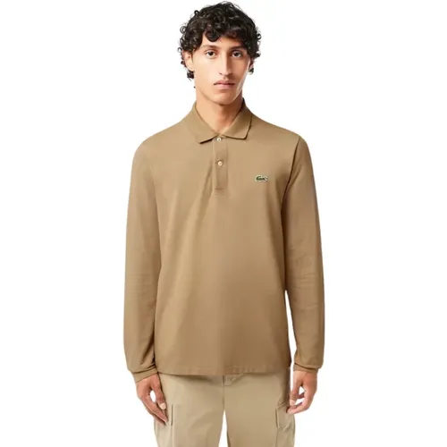 Langarm Polo Herren Sand Lacoste - Lacoste - Modalova