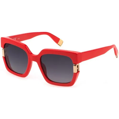 Graue Linse Acetat Sonnenbrille mit - Furla - Modalova