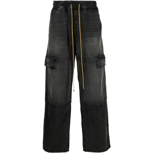 Grey Cargo Jeans , male, Sizes: L, M - Rhude - Modalova