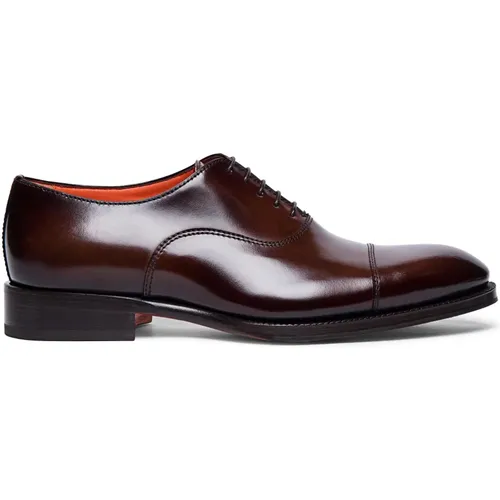 Klassische Leder Oxford Schuhe - Santoni - Modalova