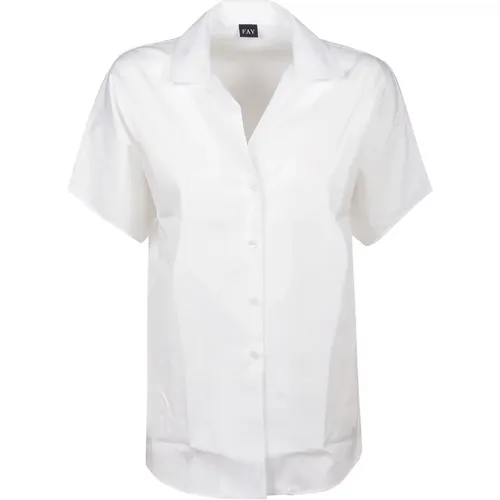 Short Sleeve Shirt , female, Sizes: M - Fay - Modalova