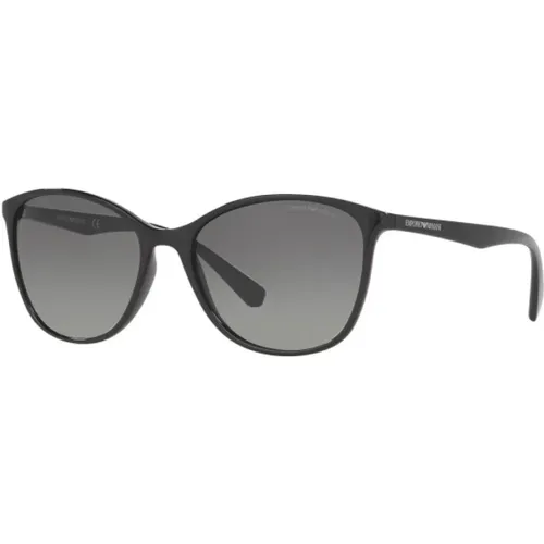 Schwarze Acetat Damen Sonnenbrille - Emporio Armani - Modalova