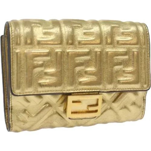 Pre-owned Canvas wallets , female, Sizes: ONE SIZE - Fendi Vintage - Modalova