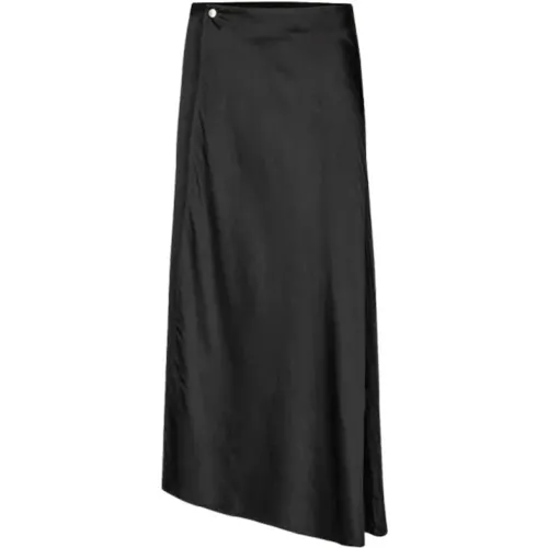 Elegant Stripe Bias Skirt , female, Sizes: S, XS - Samsøe Samsøe - Modalova