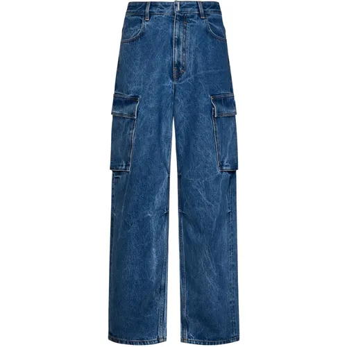 Denim Cargo Jeans for Men , male, Sizes: W30, W29 - Givenchy - Modalova