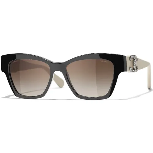Cat Eye Sunglasses in , unisex, Sizes: 54 MM - Chanel - Modalova