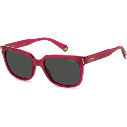 Fuchsia/Grey Sunglasses,Trendige Sonnenbrille - Polaroid - Modalova
