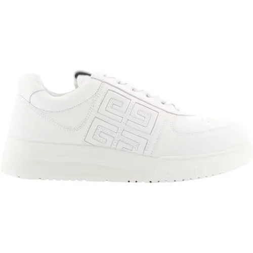 Weiße Leder Low-Top Sneakers , Damen, Größe: 40 EU - Givenchy - Modalova