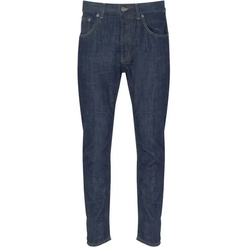 Slim Fit Carrot Style Denim Jeans , Herren, Größe: W33 - Dondup - Modalova