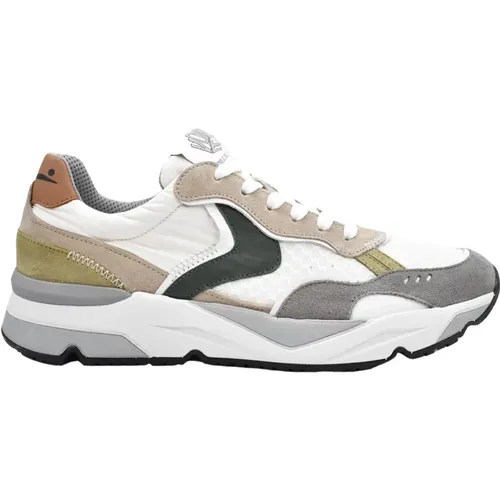 Laced Grigio Bianco Beige Men`s Shoes , male, Sizes: 6 UK - Voile blanche - Modalova