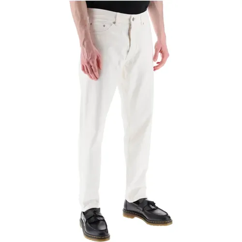 Weiße Denim Tapered Jeans , Herren, Größe: W30 - Maison Kitsuné - Modalova