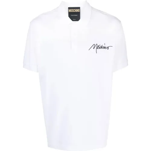 Embroidered Logo Polo for Men , male, Sizes: S - Moschino - Modalova