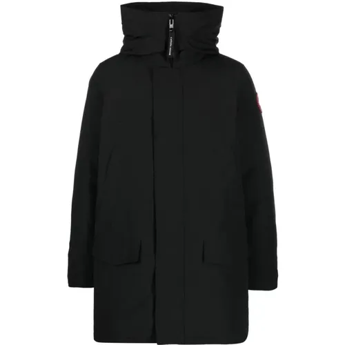 Streamlined Hooded Parka with Backpack Straps , male, Sizes: L - Canada Goose - Modalova