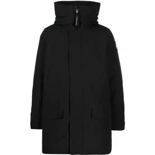 Streamlined Hooded Parka with Backpack Straps , male, Sizes: M, L - Canada Goose - Modalova