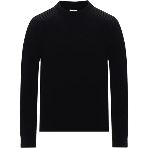 Wool Rib Knit Sweater , male, Sizes: S - Saint Laurent - Modalova