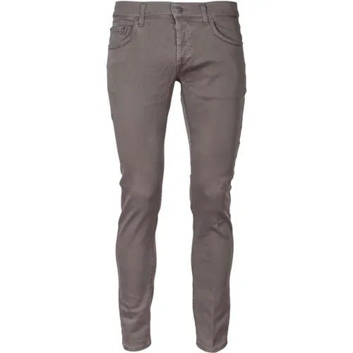 Herren Denim Jeans. Slim Fit. Niedrige Taille. Reguläre Länge. Made in Italy. , Herren, Größe: W30 - Dondup - Modalova